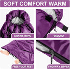 Sleeping Bags for Adults Cold Weather, Waterproof, Lightweight Camping Sleeping - Image 6