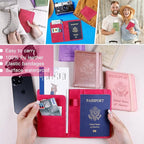 Melsbrinna Premium Leather Passport Holder Covers Case, Waterproof Rfid - Image 6