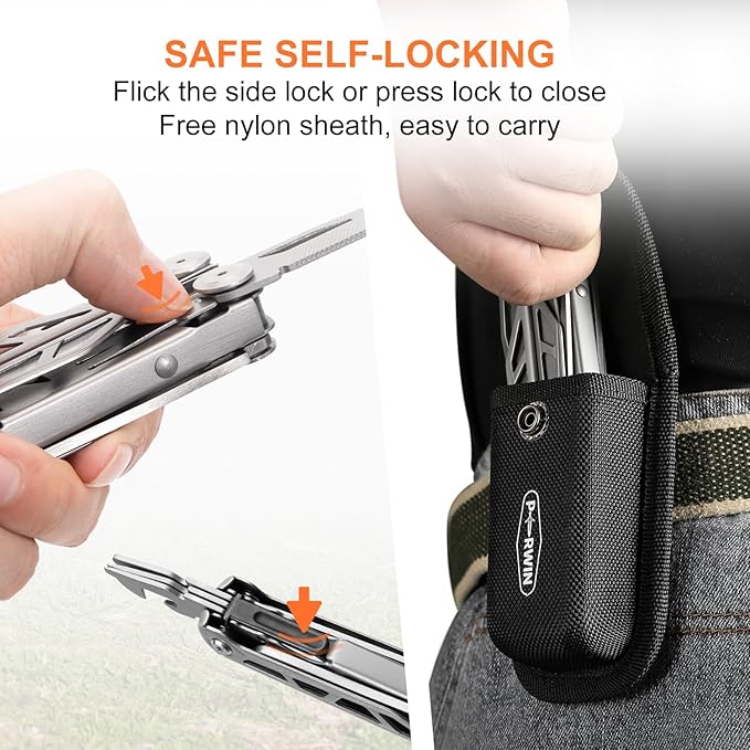 Multitool, 17-in-1 Stainless Steel Multi Tool Pliers - Image 3