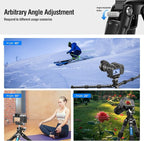 Travel Camera Carbon Fiber Mini Table Tripod, 14.5" Lightweight Desktop Tripod - Image 2