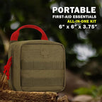 Everlit 180 Pieces Tactical First Aid Kit IFAK Molle EMT Pouch Outdoor Camping - Image 2