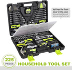 FASTPRO 225-Piece Household Tool Set, SAE & Metric Mechanics Hand Tool Set - Image 7