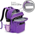 ZORFIN 26L Backpack for College, and Travel: Water Resistant Bookbag - Image 4