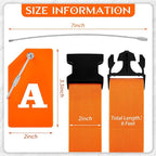 Weewooday 8 Pcs Luggage Straps Suitcase Tags Set - Image 3