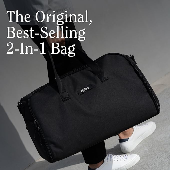 Halfday Convertible 2-in-1 Garment Duffel Weekender Bag 45L | Wrinkle-Free - Image 4