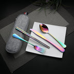 DEVICO Camping Utensils, Portable Travel Utensils - Image 2