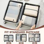 BAGAIL 6 Set/4 Set Lightweight Compression Packing Cubes - Image 7