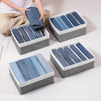 Jeans Drawer Organizers for Clothing, 5 Grids Compartment Wardrobe clothes - Image 7