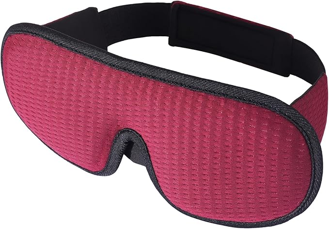 Sleep Mask for Men and Women 3D Contoured Eye Mask Patented Adjustable Light by YLGTY