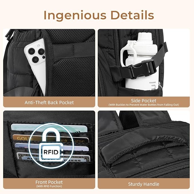 CLUCI Wrinkle-Resistant Laptop Backpack - Image 6
