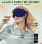 LC-dolida Bamboo Cotton Bluetooth Sleep Mask, 2 in 1 3D Soft Sleep Mask - Image 4