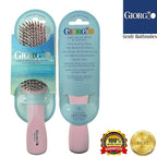 Giorgio Gentle Detangler Hair Brush for Men and Women with Dual Length Bristles, Good for Fine Hairs, Scalp Massager, Soft Bristles for Sensitive Scalp, Travel Size for All Hair Types, Wet or Dry