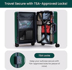 NOBL Travel Carry On Luggage, Noble Zipperless Aluminum Frame PC Hard Shell - Image 6
