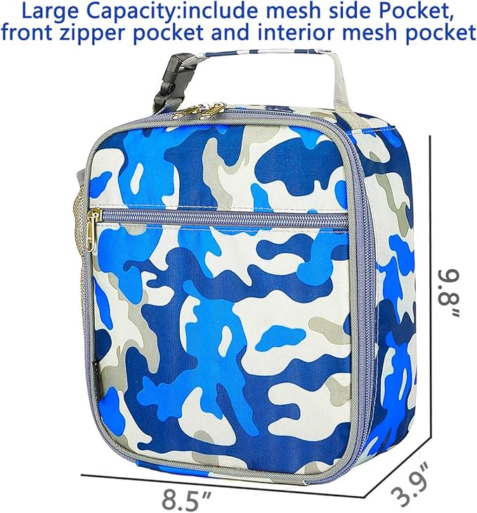 FlowFly Kids Lunch box Insulated Soft Bag Mini Cooler Back to School Thermal - Image 3
