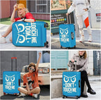 ANNA QUEEN Funny “Don’t Touch Me” Luggage Cover, Bold Blue Suitcase Protector - Image 7