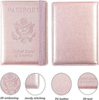 Eoehro Passport and Vaccine Card Holder, Passport Holder Vaccine Card Slot - Image 4