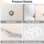 Comforter Storage Bag - 130L Large Capacity Blanket Storage Bags 3-Layer Ultra - Image 7