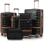 Luggage Sets Lightweight Hard Shell Suitcases by Unknown