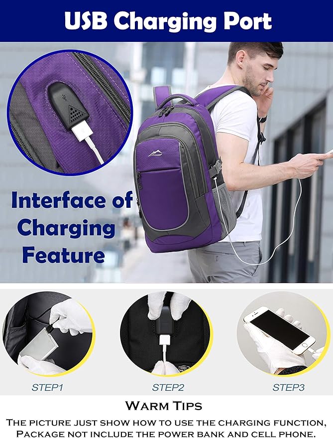 Backpack for College Sturdy Bookbag Travel Business - Image 4