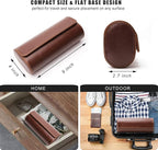 Longjet Watch Roll Travel Case for Men Portable Watches Organizer Box - Image 3