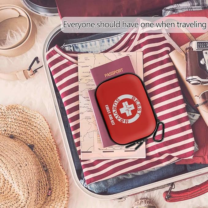 Mini First Aid Kit -Small Waterproof Hard Shell Medical Kit - Image 5