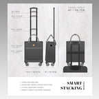Verage 18x14x8in Spinner Underseat Carry-On Luggage -Airplane Personal Item Bag - Image 9