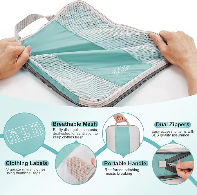 8 Set Compression Packing Cubes - Image 6