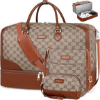 Weekender Bag for Women, Travel Duffel Bag Carry On Overnight Bag by ITIEZY