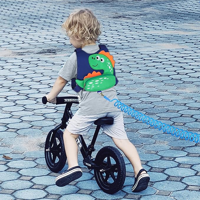 Toddler Harness Leash with Anti Lost Wrist Link, Accmor Cute Dinosaur Kids - Image 5