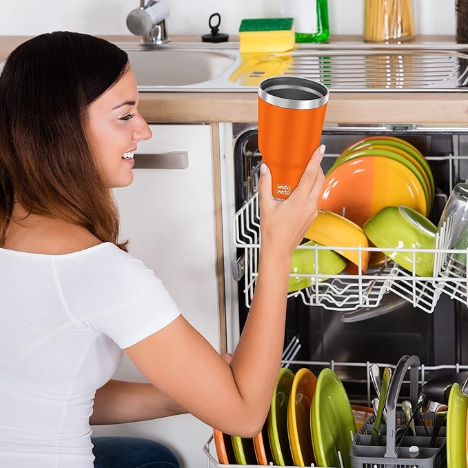 WETOWETO 30 oz Tumbler Stainless Steel Vacuum Insulated Coffee Ice Cup Double - Image 6
