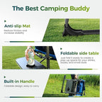 ALPHA CAMP Oversized Folding Camping Chairs High Backrest Reclining Director - Image 7