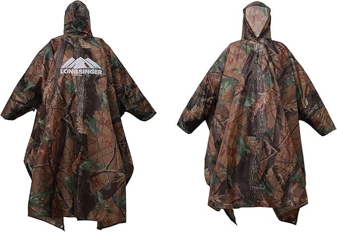 longsinger Rain Poncho for Adult, Waterproof Rain Poncho - Image 8