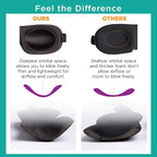 Bucky Ultralight Comfortable Contoured Travel and Sleep Eye Mask, Strawberry - Image 3