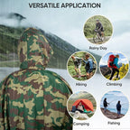PTEROMY Hooded Rain Poncho for Adult - Image 6