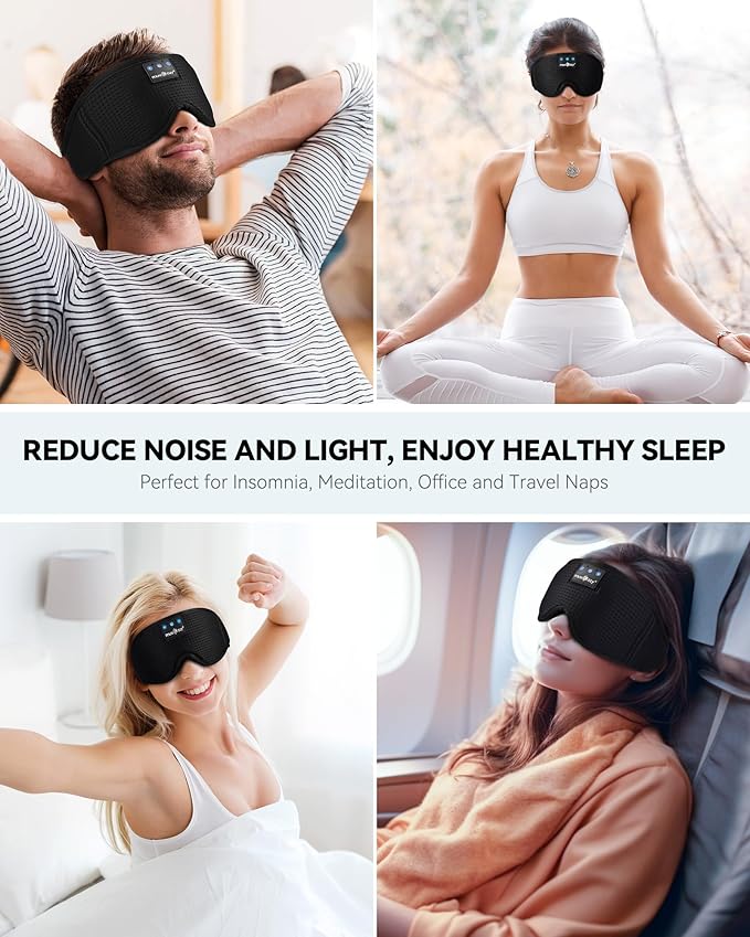MUSICOZY Sleep Headphones Masks, Headphones Masks - Image 7