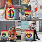 ANNA QUEEN Pop Art Rainbow Lips Luggage Cover, Colorful Suitcase Protector - Image 7