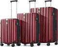 Hanke Expandable Hardshell Luggage Sets 3 piece Carry On Luggage by Hanke