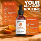 GlowMedik Vitamin C Serum for Face - Illuminating Brightening Serum for Dark Spots - Dark Spot Corrector with Hyaluronic Acid & Vitamin E - Fine Lines & Wrinkles, Sensitive Skin, Made in USA 2 fl oz