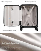 Carry On Luggage Top Opening, FLT Expandable Polycarbonate Hard Shell Suitcase - Image 8