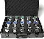 15 slots Watch organizer Case, Aluminum watch storage box, hard watch travel box - Image 6