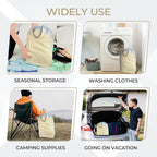 SET of 2-100% Cotton Laundry Bags Extra Large Heavy Duty, Canvas Laundry Bag - Image 4