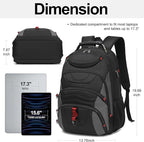 Boavan Laptop Backpack for men, 17.3 inch Laptop Bag - Image 2