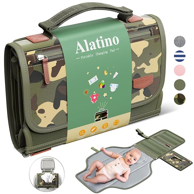 Portable Diaper Changing Pad for Baby, Detachable Travel Changing Pad by Alatino