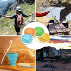 Litoexpe 4 Pack Silicone Collapsible Travel Cup Portable Folding Camping Cup - Image 7