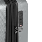7272 Energie Hardside Expandable Luggage with Spinner Wheels (3-Piece Set (19/24/27) / Silver)