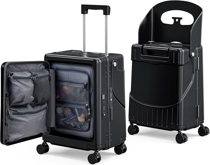 24" Ride-On CHECKED Luggage by GHSY