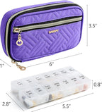 BAGSFY Pill Organizer Case 2 Times a Day- Weekly Medicine Organizer Travel Pill - Image 2