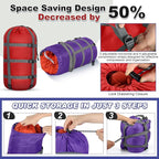 5 Pack Compression Stuff Sack 5 Assorted Size Sleeping Bag Stuff Sack - Image 4