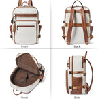 Shrrie Laptop Backpack for Women, Vegan Leather Backpack Work Computer - Image 7