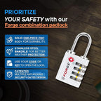 Forge Dual-Opening: Key or Combination Access Lock, TSA Approved Locks - Image 5